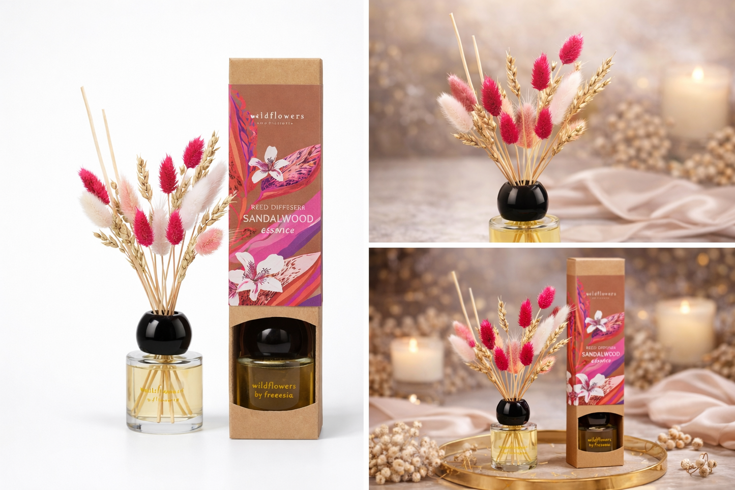 Luxe Geur Diffuser met Droogbloemen